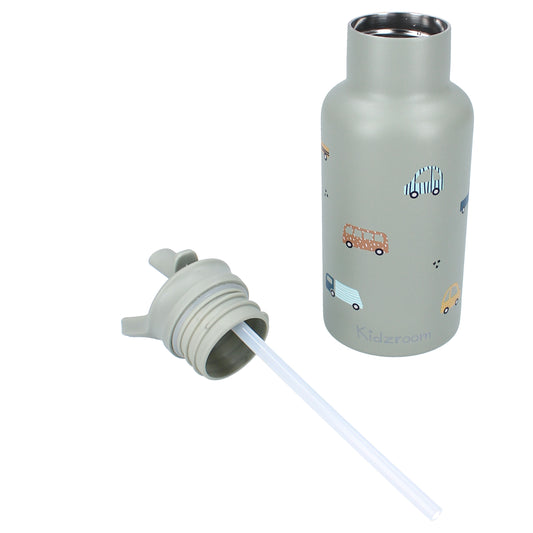 Kidzroom | Thermische drinkfles - Sweet Cuddles Auto's 350ml
