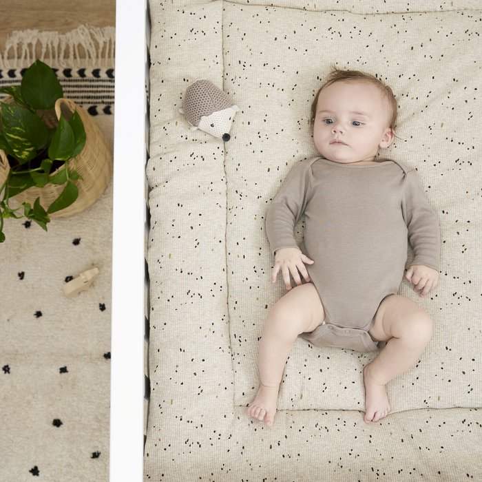 Meyco | Boxkleed Rib Mini spot Sand 80x100cm