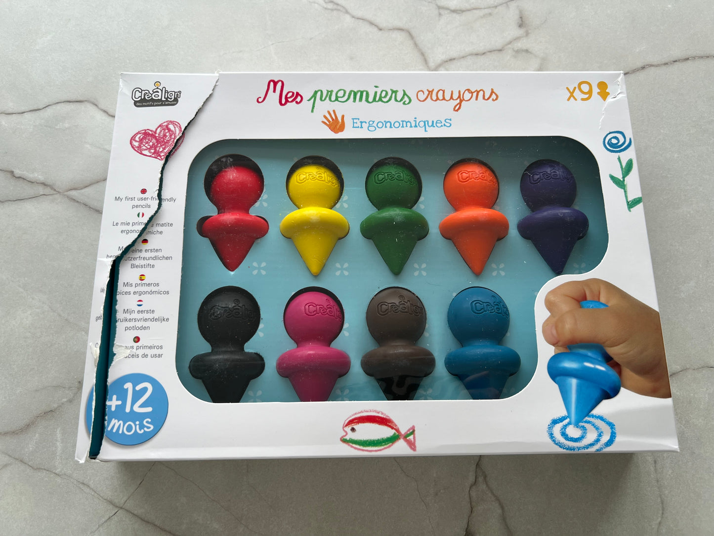 Crea Lign | beschadigde verpakking - Mijn eerste potloden 9 stuks