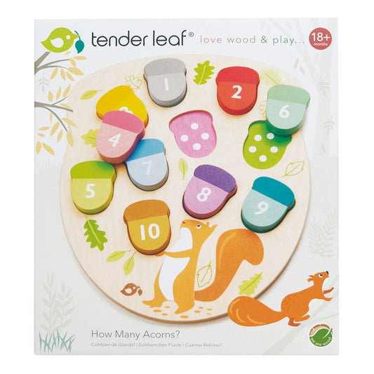 Tender Leaf - Houten telspel - Eikels