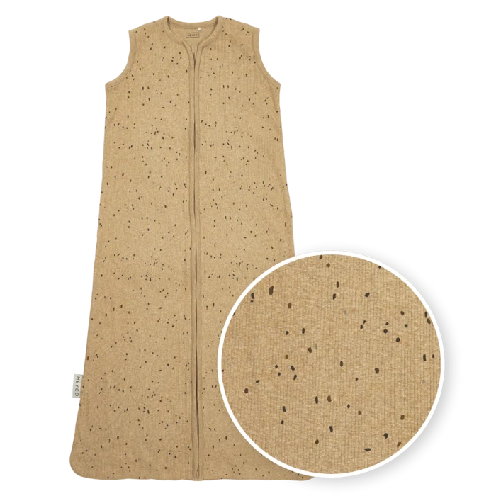 Meyco | Slaapzak ongevoerd Rib Mini spot Toffee Melange TOG 0.3 - 70-90-110cm