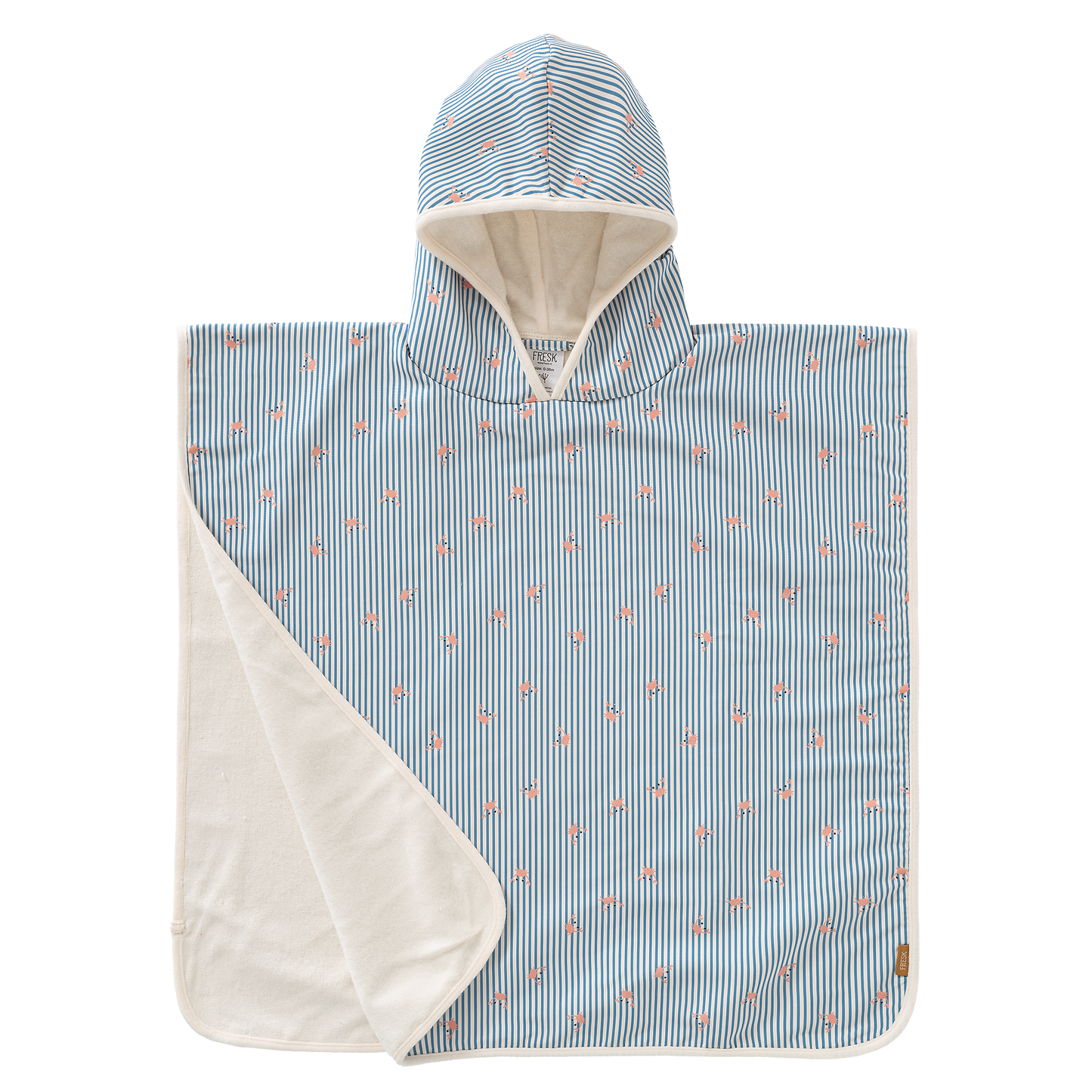 Fresk | UV Poncho - Stripes & crabs