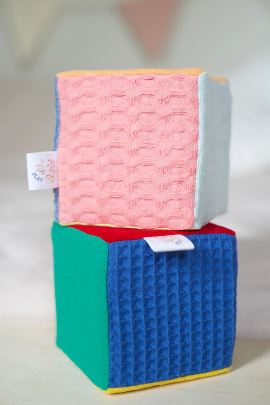 Pit & Play | Pastel dobbelsteen Stapelstein