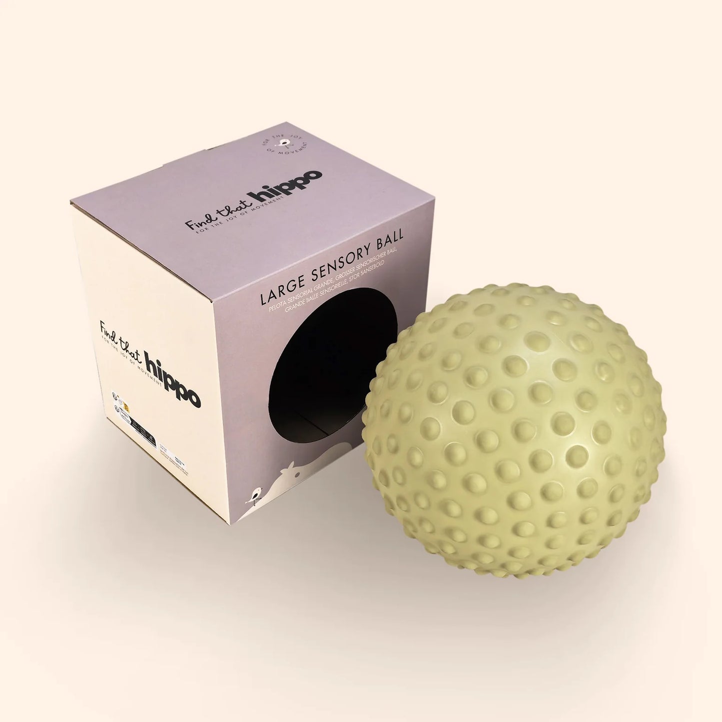 Find That Hippo | Sensorische Bal 22cm- Mosgroen