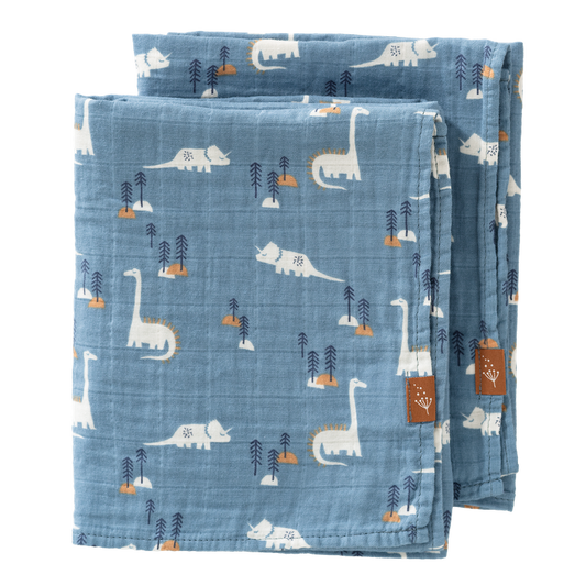 Fresk Hydrofiele Doek 70x60cm - 2stuks | Dino
