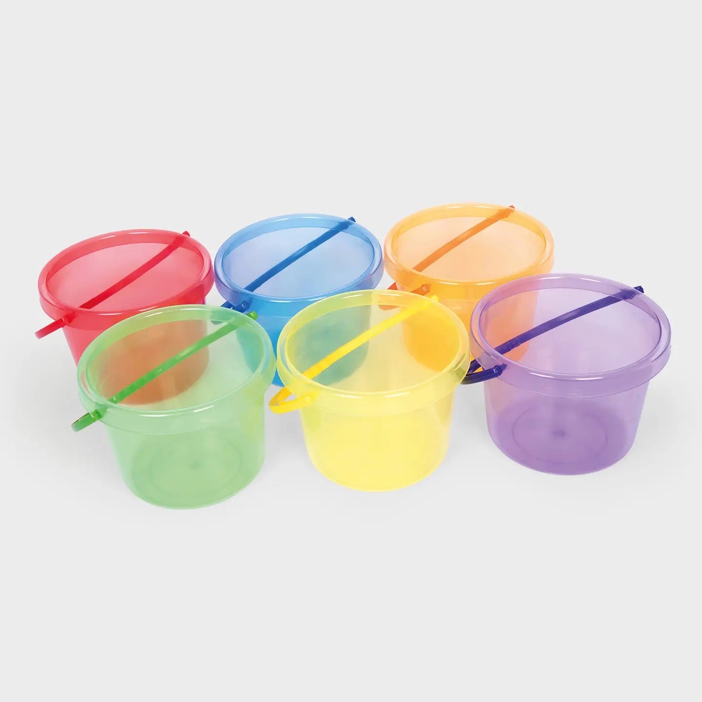 Tickit | Doorschijnende Kleuren emmers (6stuks)