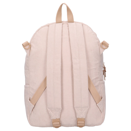 Kidzroom | Luierrugzak Beige ribstof