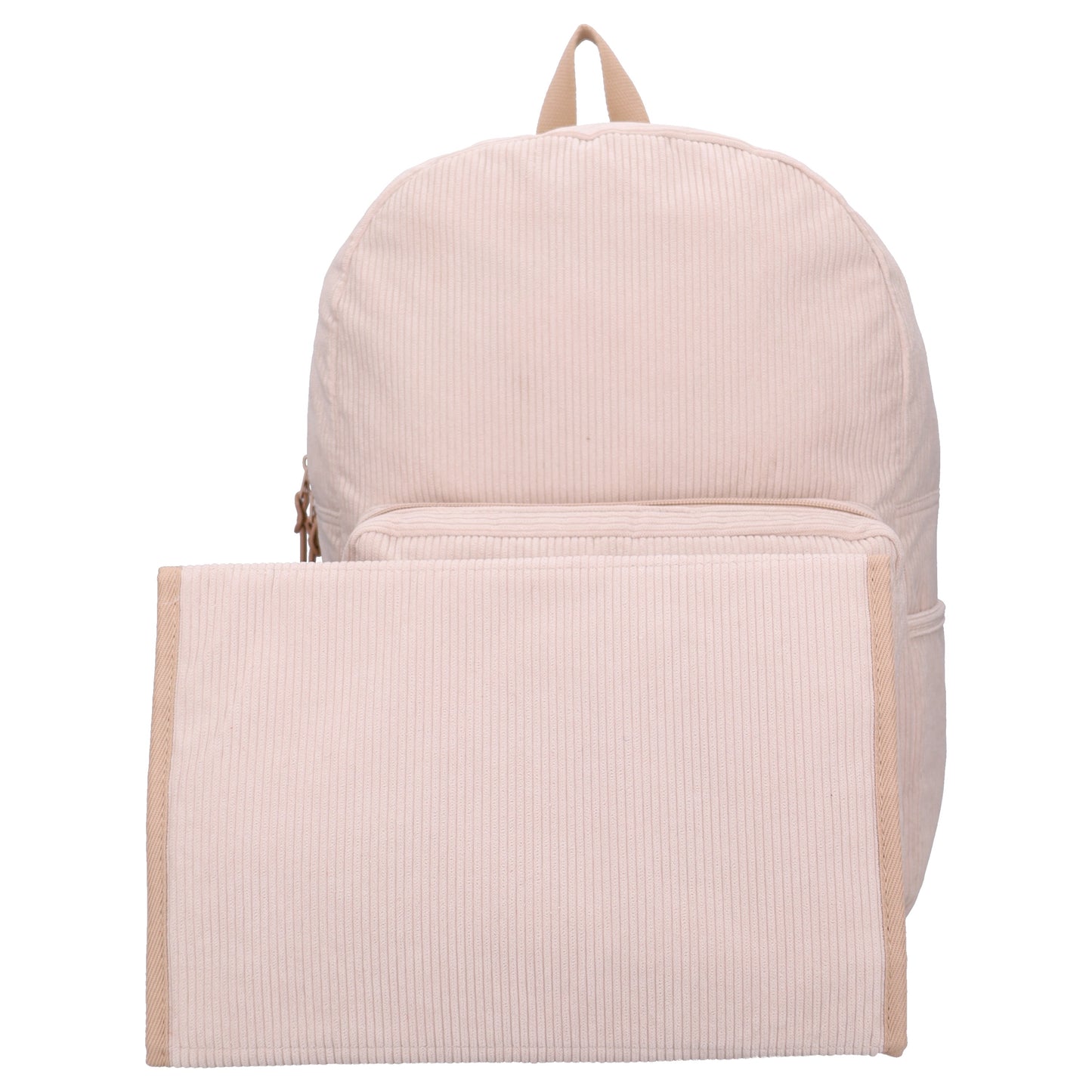 Kidzroom | Luierrugzak Beige ribstof