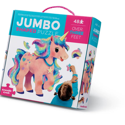 Crocodile Creek | Jumbo puzzel unicorn 48 stuks