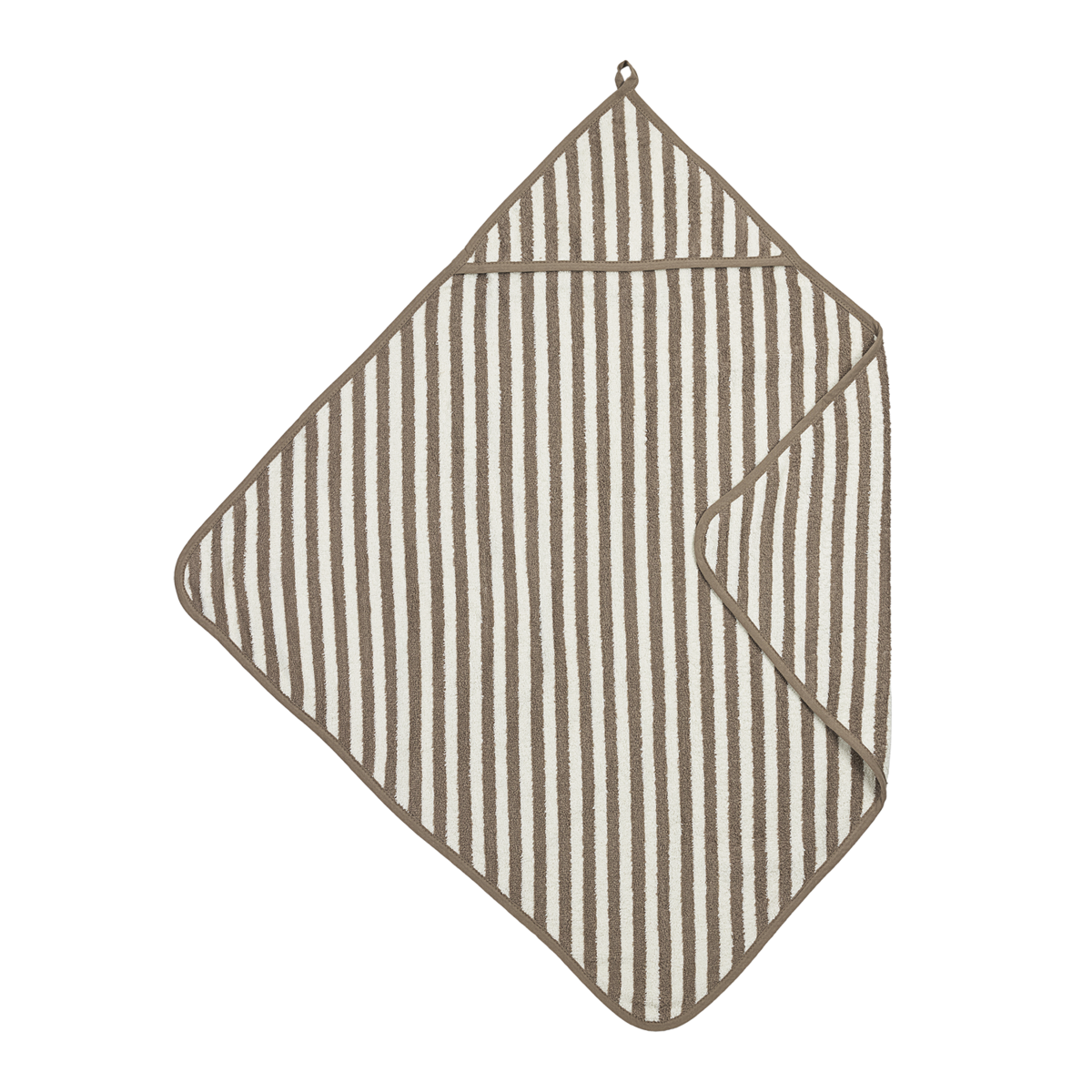 Meyco | Badcape badstof jacquard - Stripe Taupe