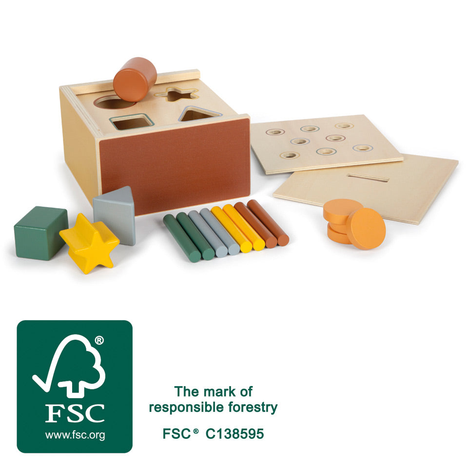 Small Foot | Montessori Shape-Fitting Game