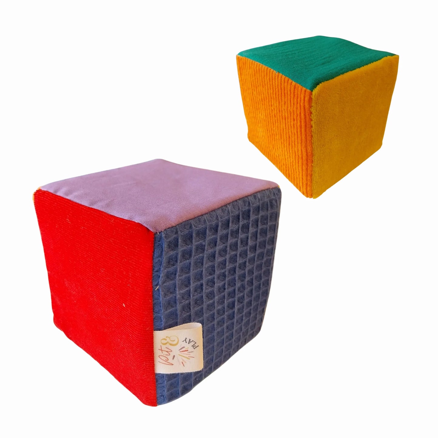 Pit & Play | Regenboog dobbelsteen Stapelstein