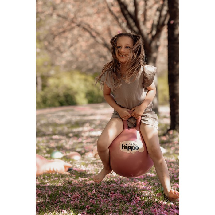 Find That Hippo | Springbal - Roze - 45cm