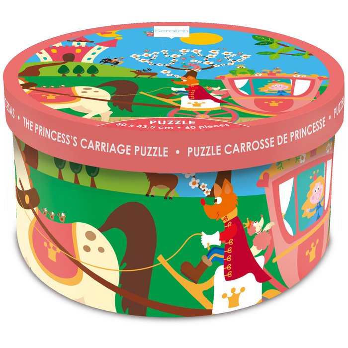 Scratch | Puzzel Prinsessenkoets (4+) 60 stukken