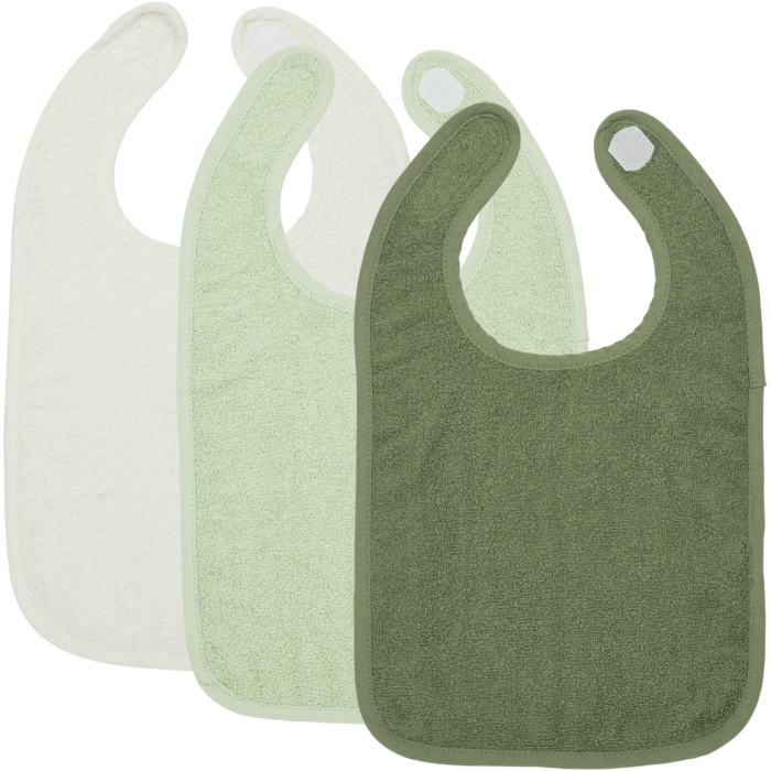 Meyco - Slab 3-pack Offwhite/Soft Green/Forest Green