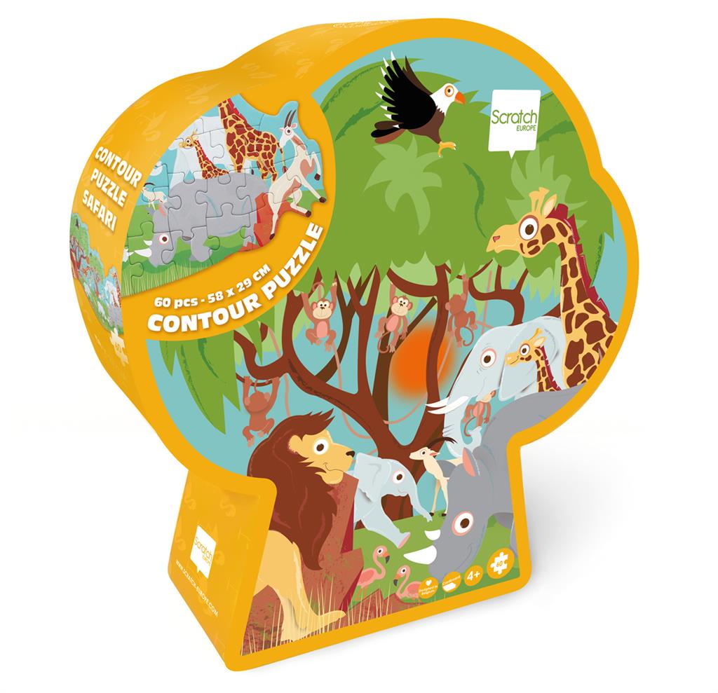 Scratch | Puzzel Safari (4+) 60 stukken