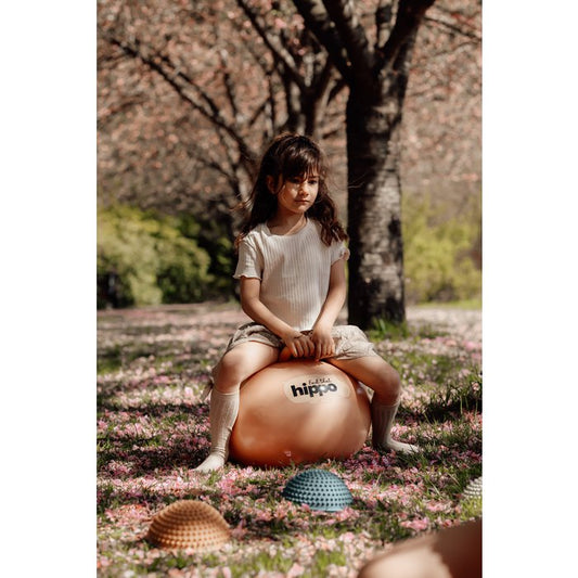 Find That Hippo | Springbal - Oranje - 45cm