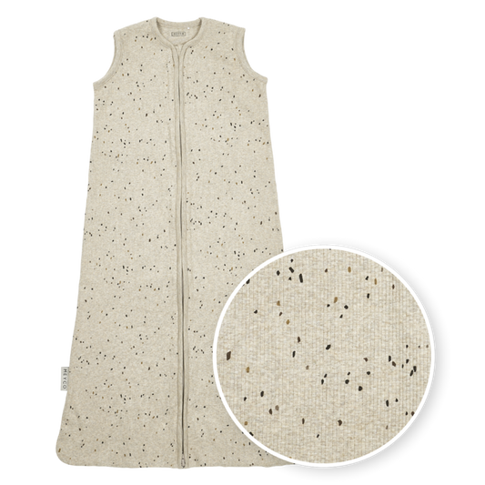 Meyco | Slaapzak ongevoerd Rib Mini spot Sand Melange TOG 0.3 - 70-90-110cm