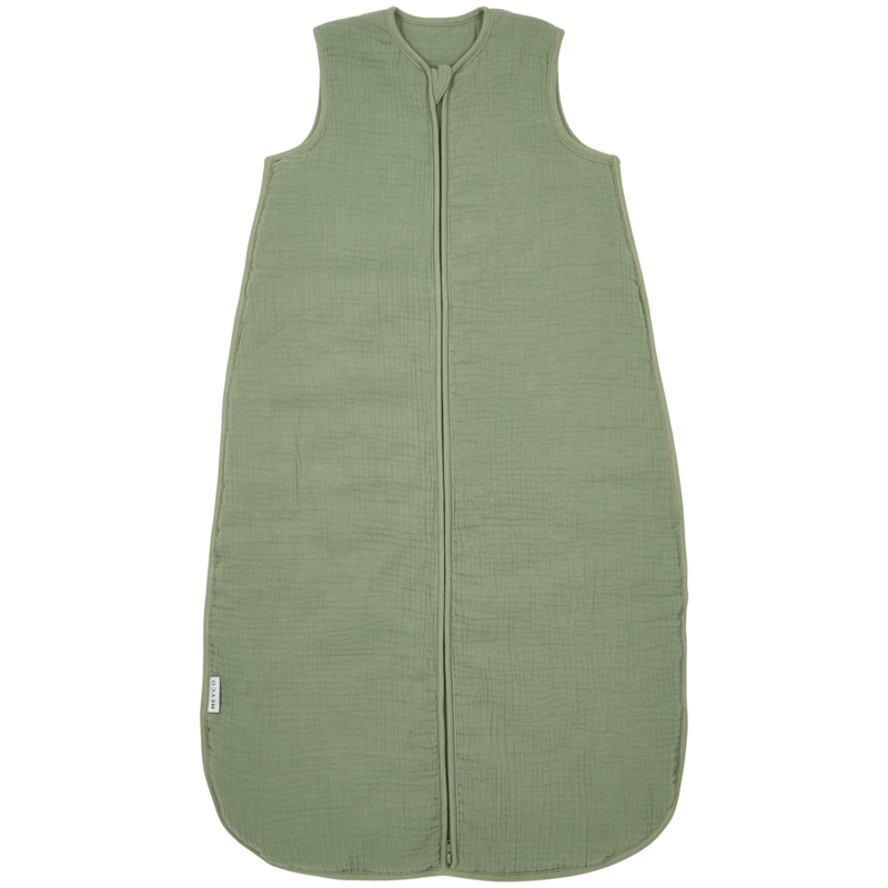 Meyco | Slaapzak gevoerd pre-washed hydrofiel Olive Green - TOG 2.0 - 70-90-110cm