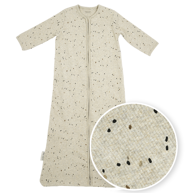 Meyco | Slaapzak ongevoerd met vaste mouw Mini spot Sand Melange - TOG 1.0 - 70-90-110cm