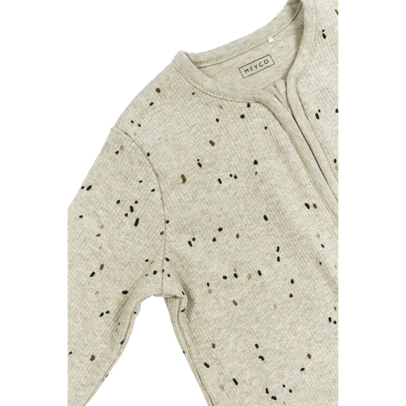 Meyco | Slaapzak ongevoerd met vaste mouw Mini spot Sand Melange - TOG 1.0 - 70-90-110cm