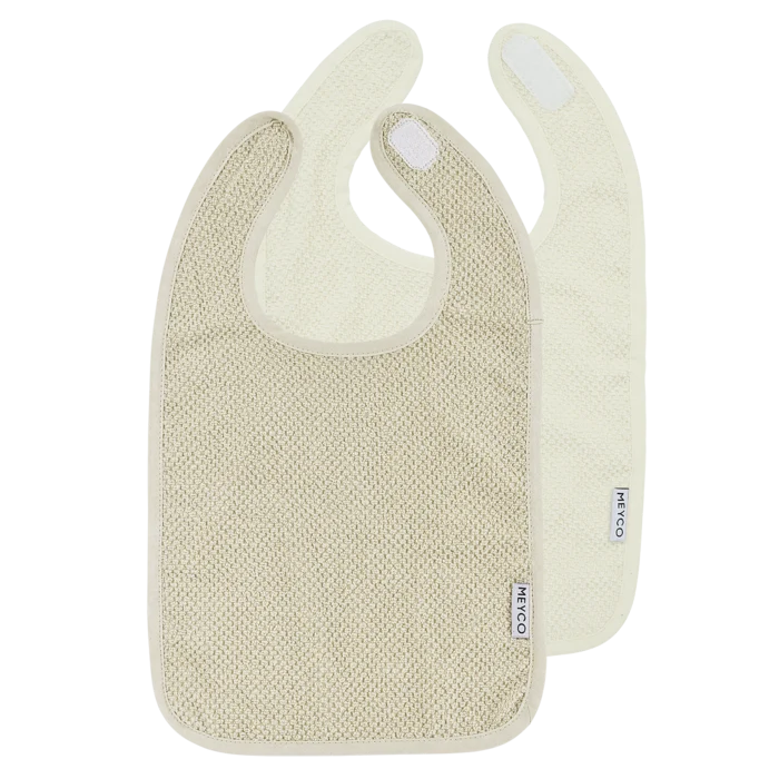 Meyco | Slab klittenband Popcorn Natural/Soft Sand 2-pack