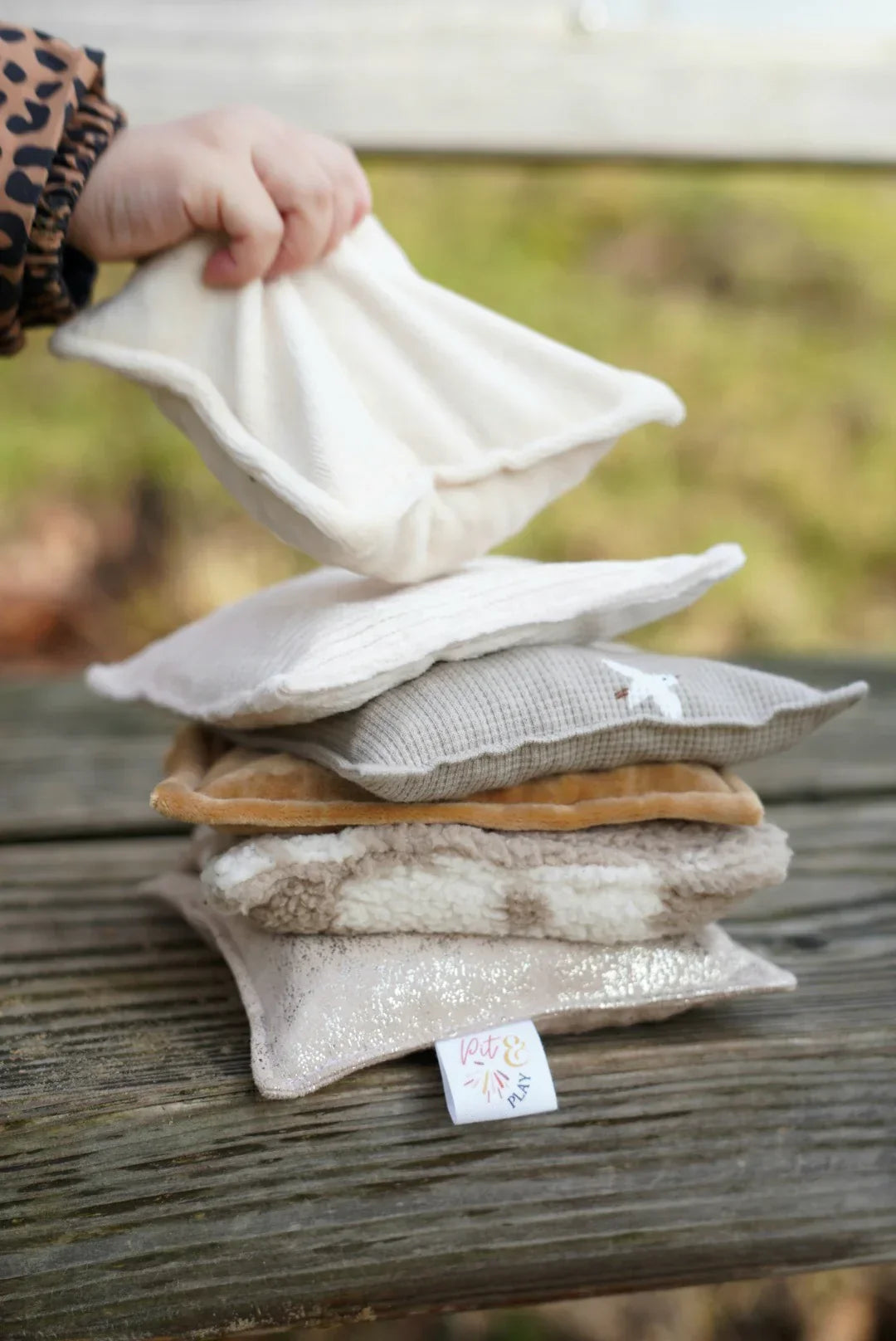 Pit & Play| Naturel Spark Pittenzakjes Set 6