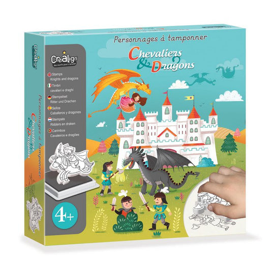 Créa Lign | Stempels 'Ridders en draken' 10 stuks