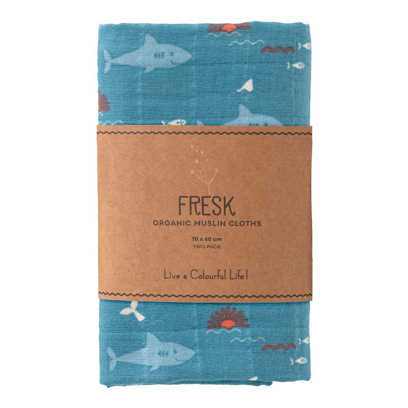 Fresk Hydrofiele Doek 70x60cm - 2 stuks | Shark