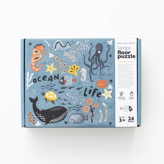 Wee Gallery | Large Vloer Puzzel 24 stuks - Ocean Life