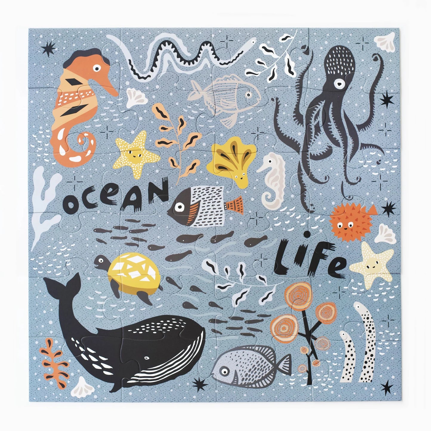 Wee Gallery | Large Vloer Puzzel 24 stuks - Ocean Life