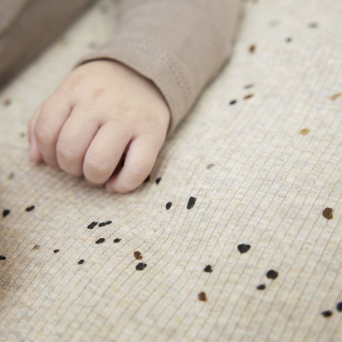 Meyco | Boxkleed Rib Mini spot Sand  80x100cm