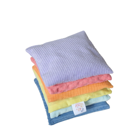 Pit & Play| Regenboog Pittenzakjes Set 6 'Pastel'