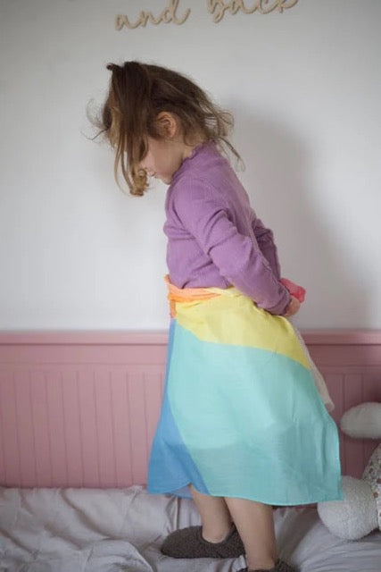 Pit & Play | Colorblock speeldoek 48x48cm 'Pastel'