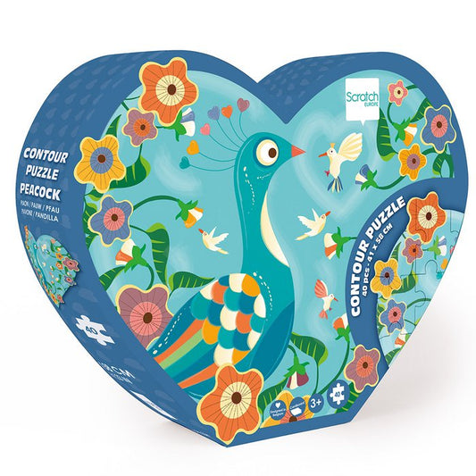 Scratch Europe | Puzzel 'Pauw' 3+ 40 stukken