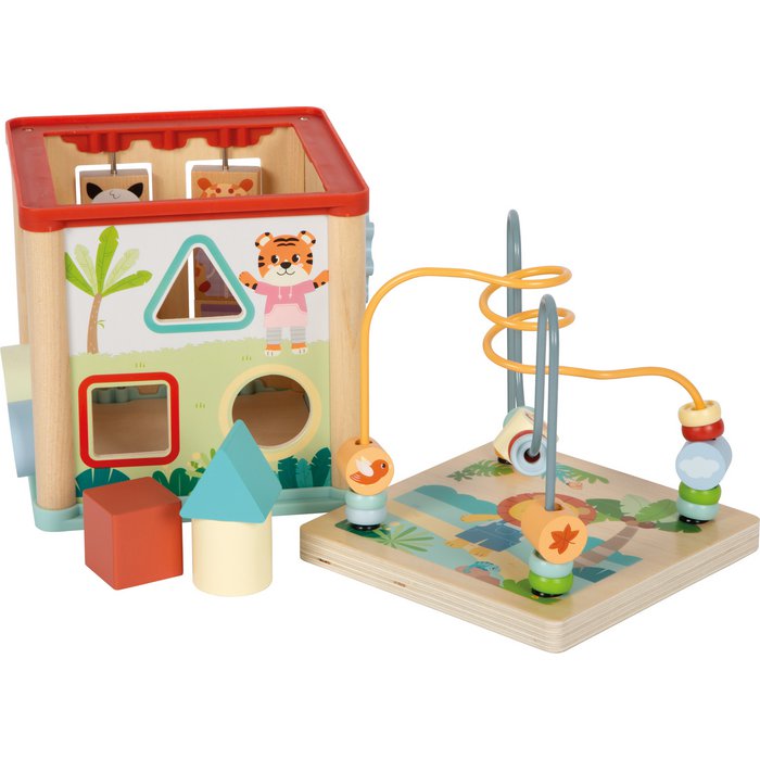 Small Foot | Houten activiteitenspiraal 'Jungle Friends'