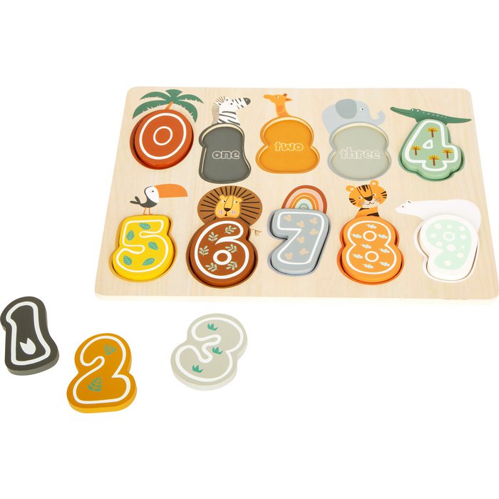 Small Foot | Houten inlegpuzzel 'cijfers'