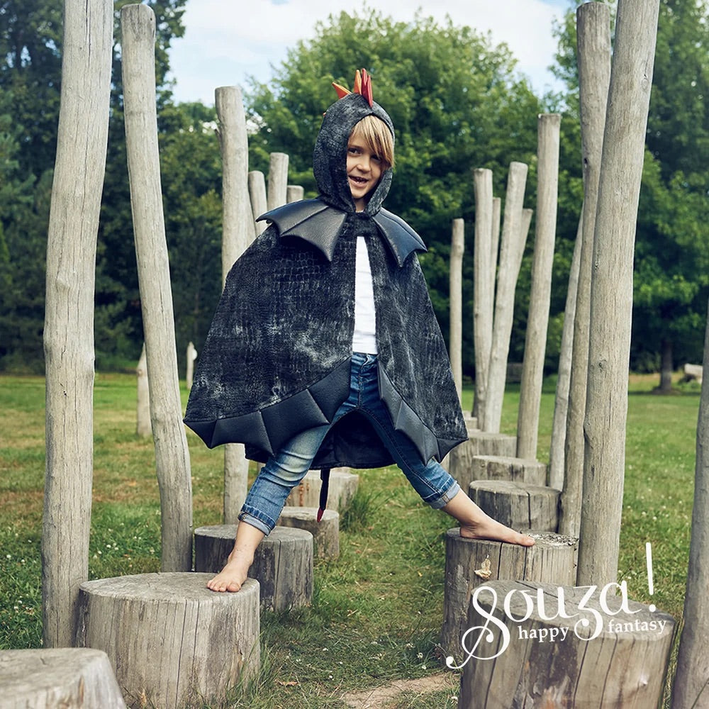 Souza | Draak cape zwart