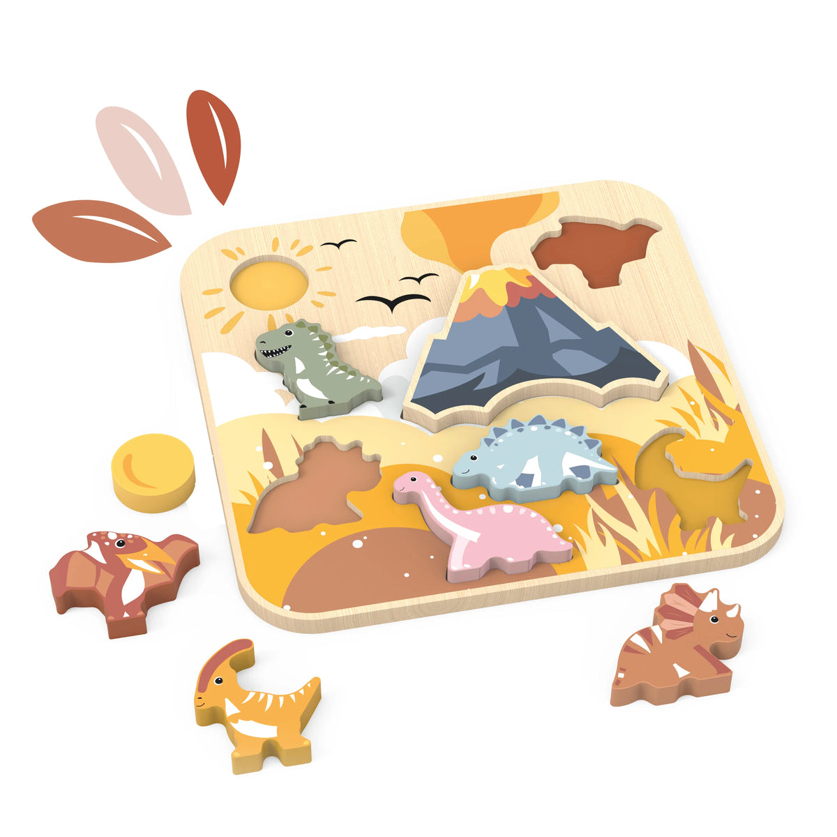Speedy Monkey | Houten puzzel Dino (+12mnd)