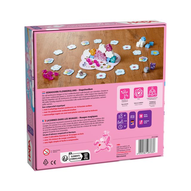 Haba | Eenhoorn Flonkerglas - Stapelwolken (4+)