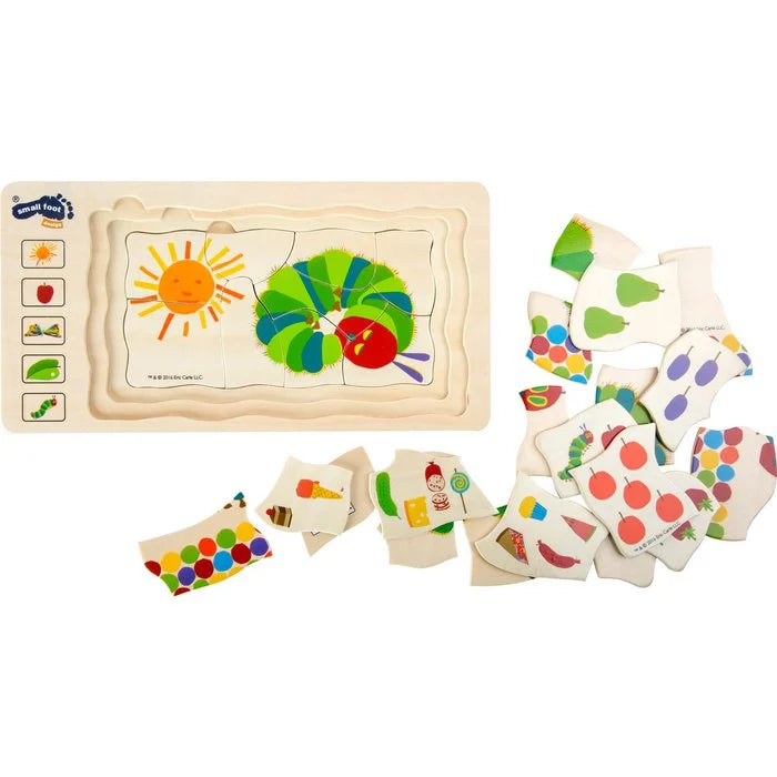 Small Foot - Rupsje nooit genoeg puzzel - 4 lagen