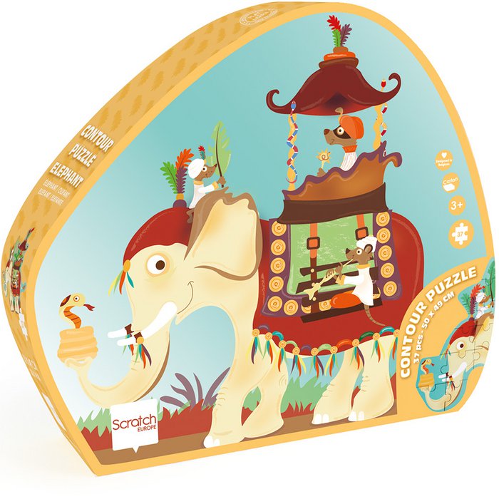 Scratch Europe | Puzzel Olifant (3+) 37 stukken