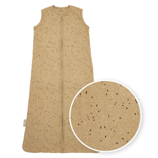 Meyco | Slaapzak ongevoerd Rib Mini spot Toffee Melange TOG 0.3 - 70-90-110cm