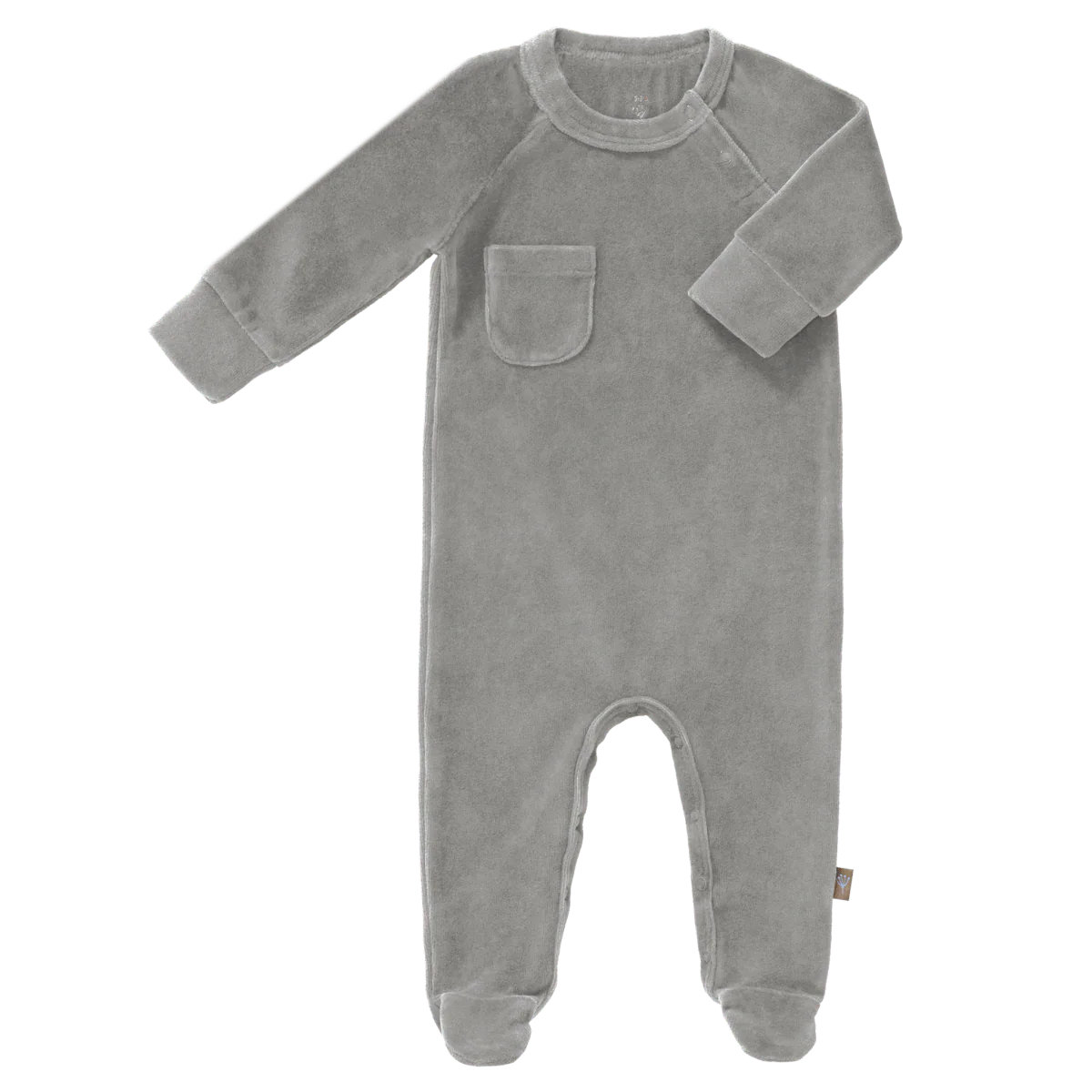 Fresk | Pyjama met voetjes, Velours - newborn