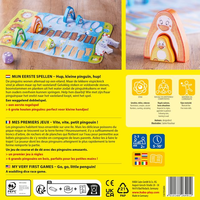 Haba | Mijn eerste spellen - hup, Kleine Pinguïn, Hup! (2+)