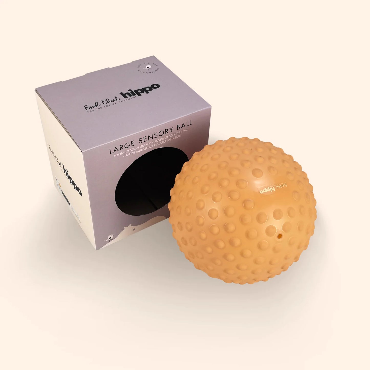 Find That Hippo | Sensorische Bal 22cm- Oranje