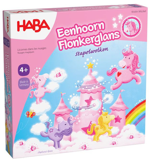 Haba | Eenhoorn Flonkerglas - Stapelwolken (4+)